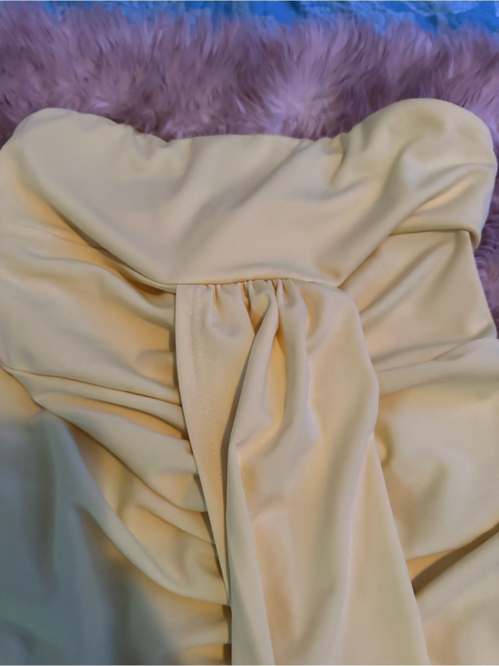Strapless Ruched Split Dress - Picture 6 of 7